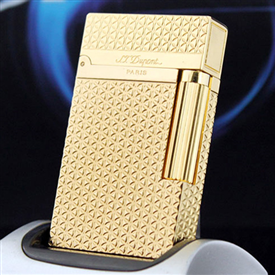 Bật lửa Dupont nguyên khối hoa văn tam giác D15