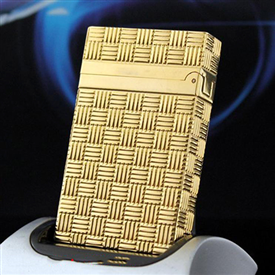 Bật lửa Dupont nguyên khối hoa van đan vuông D43