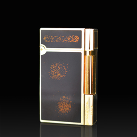 Bật lửa Dupont đen nhũ viền vàng D20V