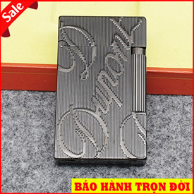 Bật lửa Dupont Hong Kong chữ nổi màu đen D92D