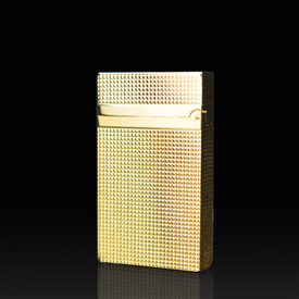 Bật lửa dupont kẻ lưới vàng D26V