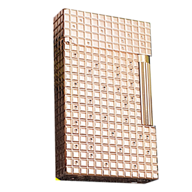 Bật lửa Dupont ô vuông màu vàng hồng D126H