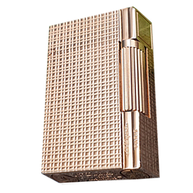 Bật lửa Dupont ô vuông vàng hồng D109H