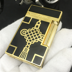 Bật lửa Dupont sơn mài đen D124