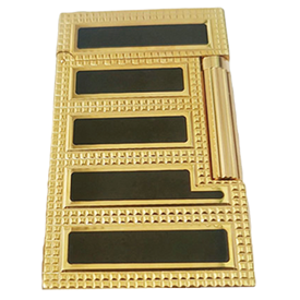 Bật lửa Dupont sơn mài kẻ đen D102V