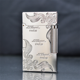 Bật lửa ST Dupont hoa văn trắng D22T