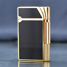 Bật lửa ST Dupont Hong Kong sơn mài màu đen viền v