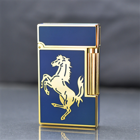 Bật lửa ST Dupont Sơn mài Hình Con Ngựa Viền Vàng