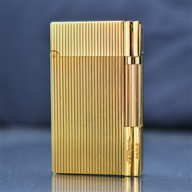 Bật lửa ST Dupont Supper vàng kẻ D175V