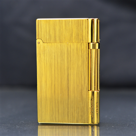 Bật lửa ST Dupont xước kẻ viền Super màu vàng D163